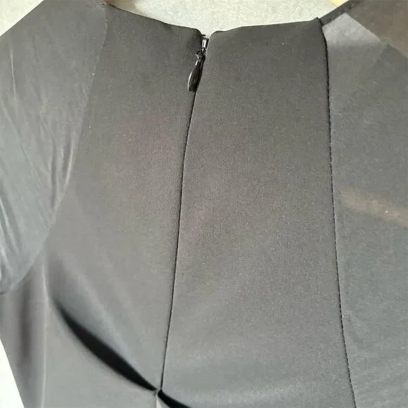 Nicole Miller Women's Black Sheath Dress Size 2 Above Knee Length Formal - Picture 6 of 8